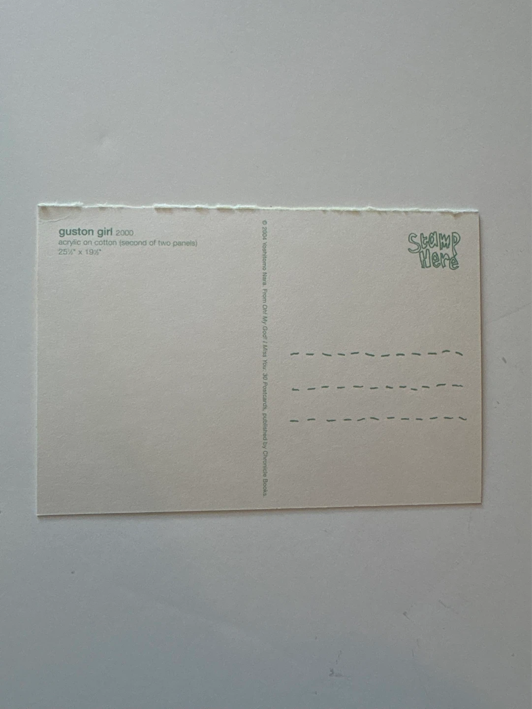 Yoshimoto Nara  Postcard - 5 - photo 2