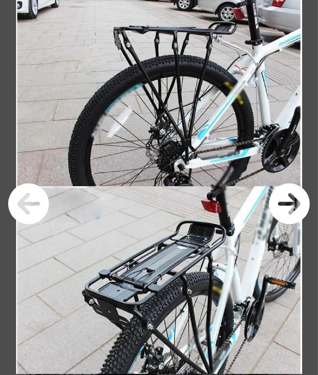 Black Bicycle Rear Luggage Rack - photo 3