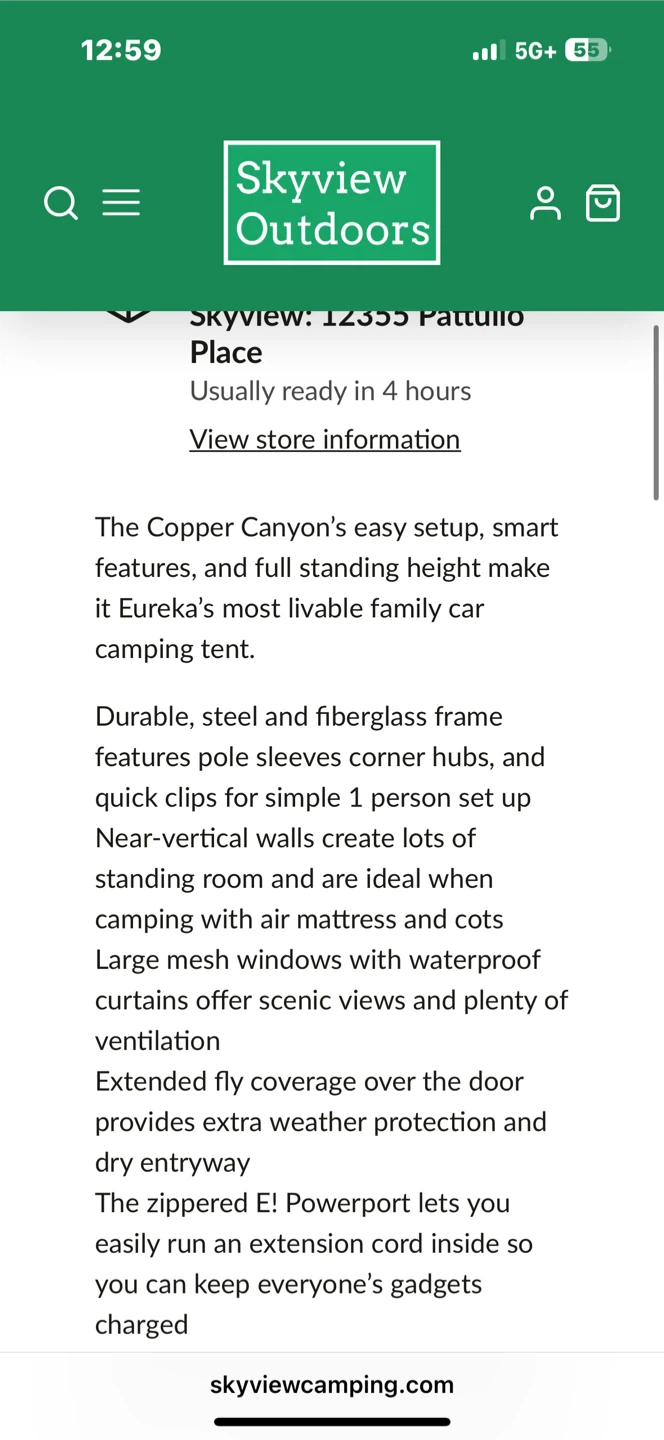 Eureka Copper Canyon LX 4 Tent NEW ⚽ - photo 5