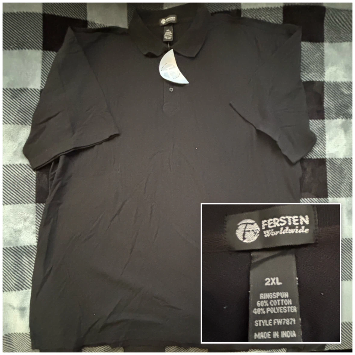 Fersten Worldwide - Polo Shirt - *Size Men 2XL/Black*