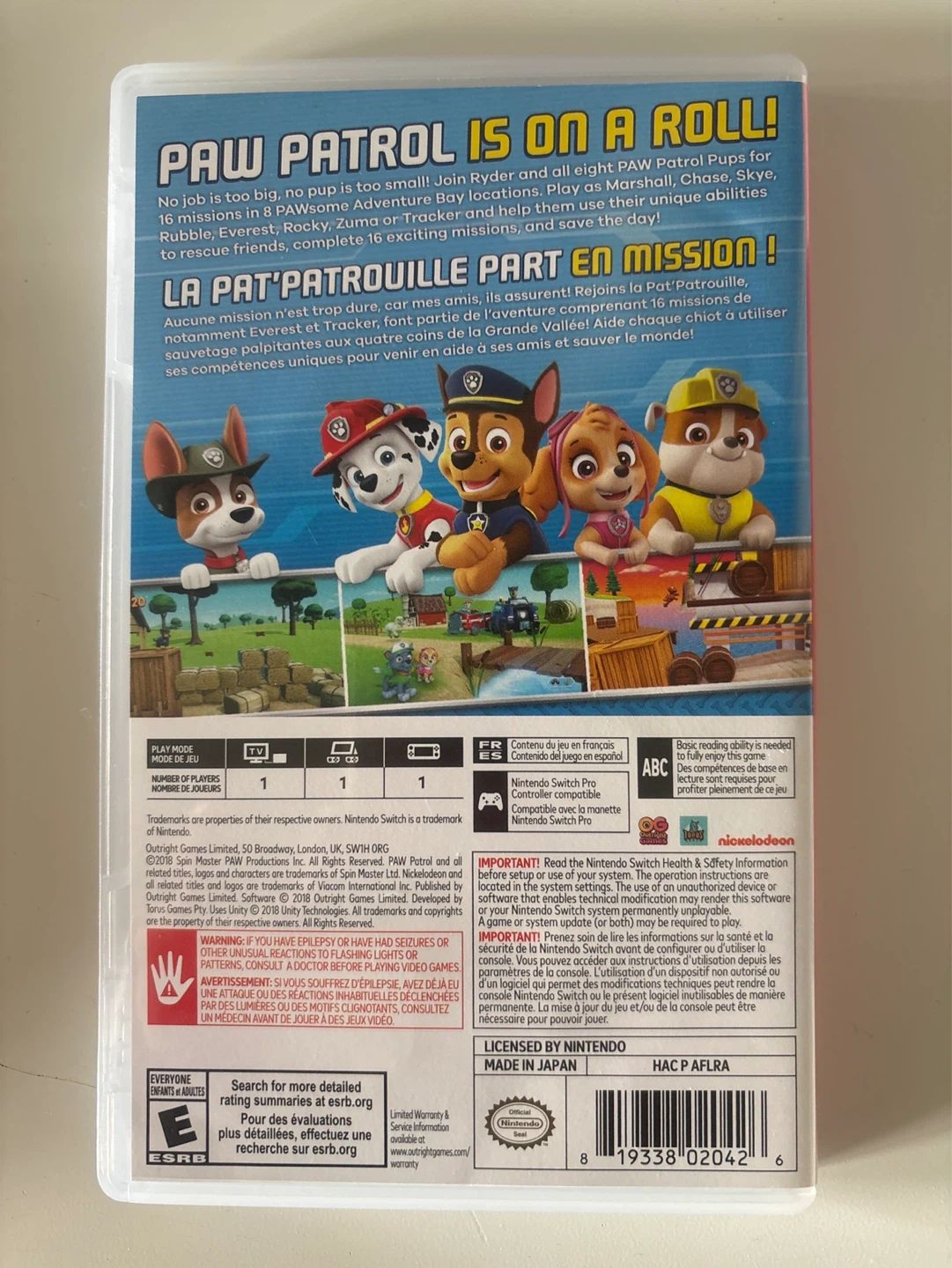 Paw Patrol: On a Roll! Nintendo Switch Video Game - photo 2