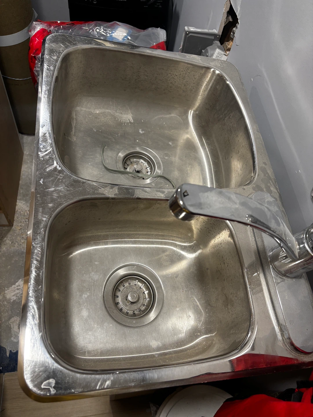 Double Stainless Steel Kitchen Sink with Faucet