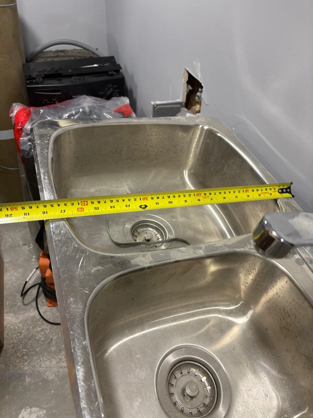 Double Stainless Steel Kitchen Sink with Faucet - photo 4