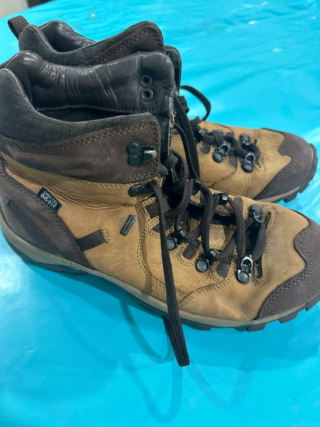 Brown Leather Hiking Boots - photo 2