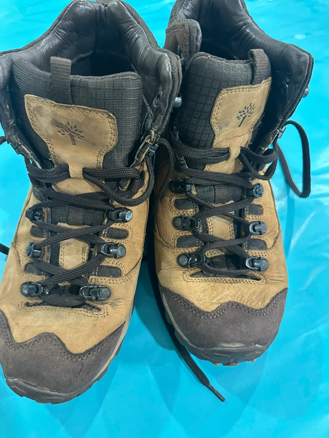 Brown Leather Hiking Boots