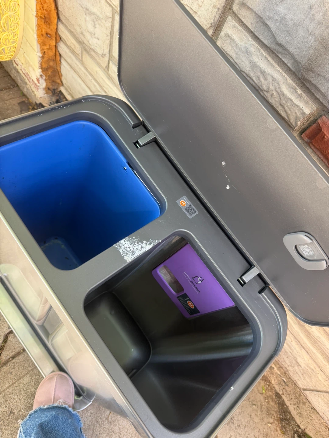 SIMPLEHUMAN Dual Compartment Kitchen Trash Can - photo 3