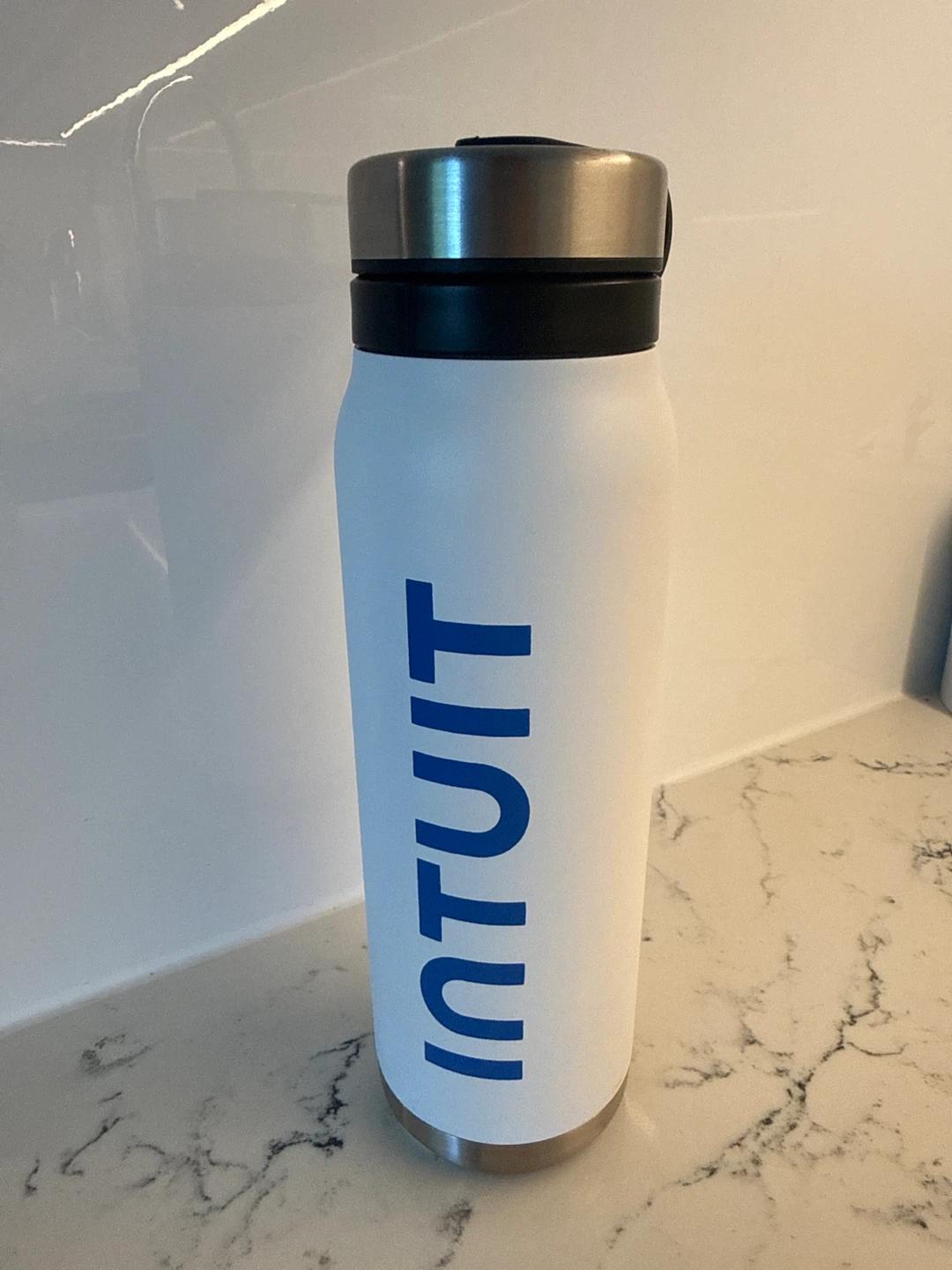 Brand New White Intuit Water Bottle