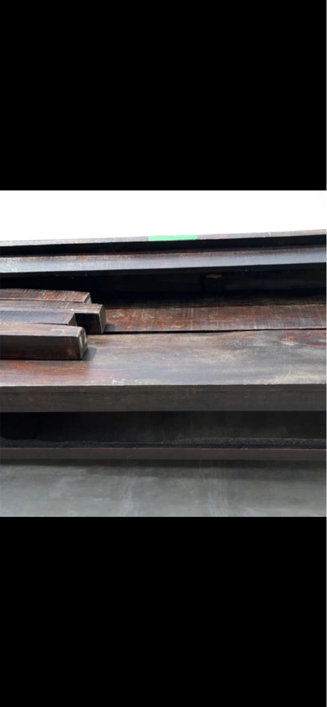 92” Long Wood Table & 2 Benches