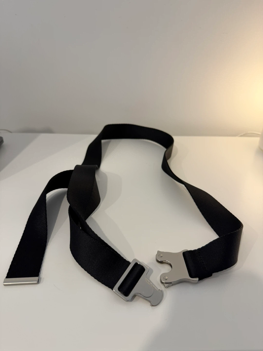 Black Nylon Belt with Metal Buckle - photo 3