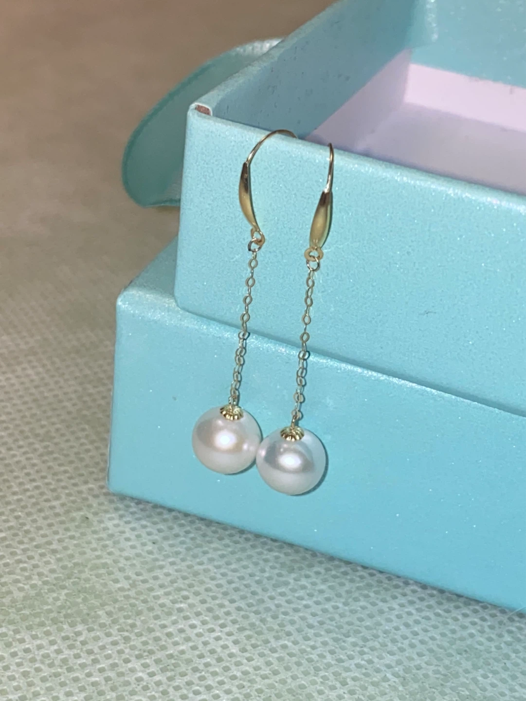 18K Gold Pearl Drop Earrings - photo 2