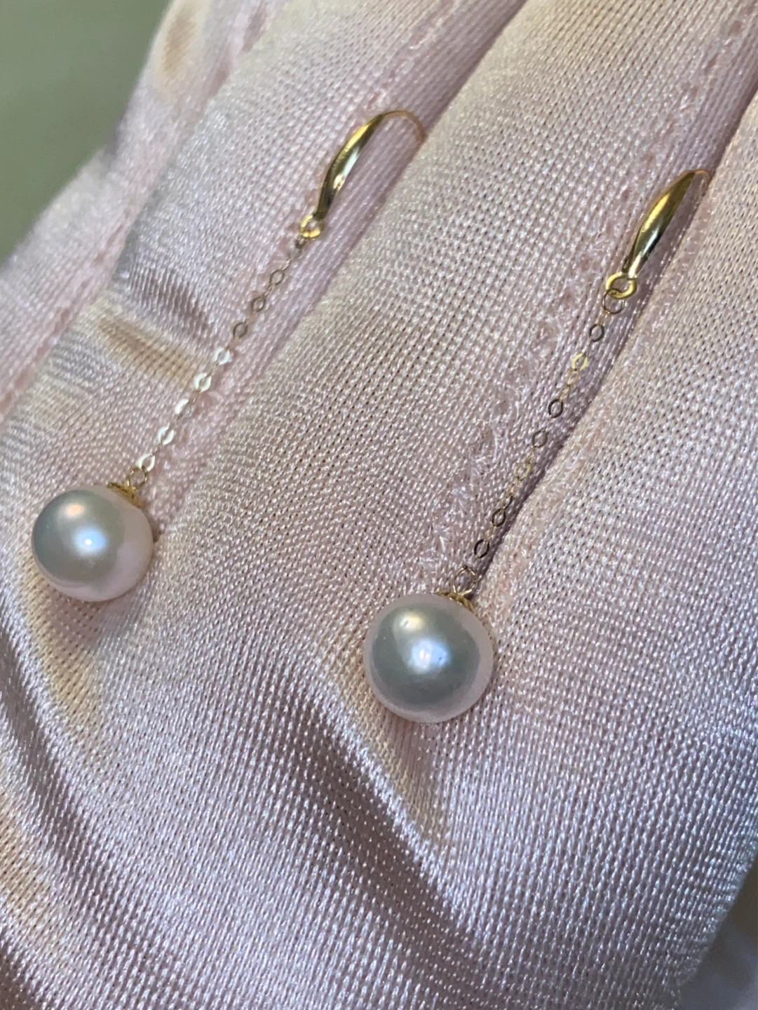 18K Gold Pearl Drop Earrings - photo 3