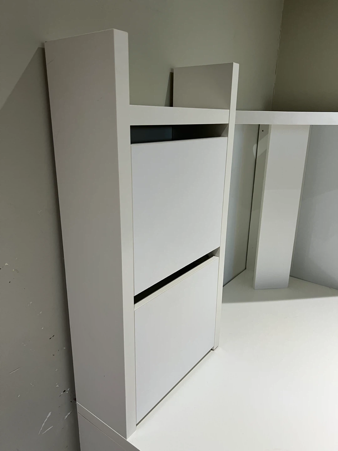 White IKEA Corner Desk Micke - photo 3