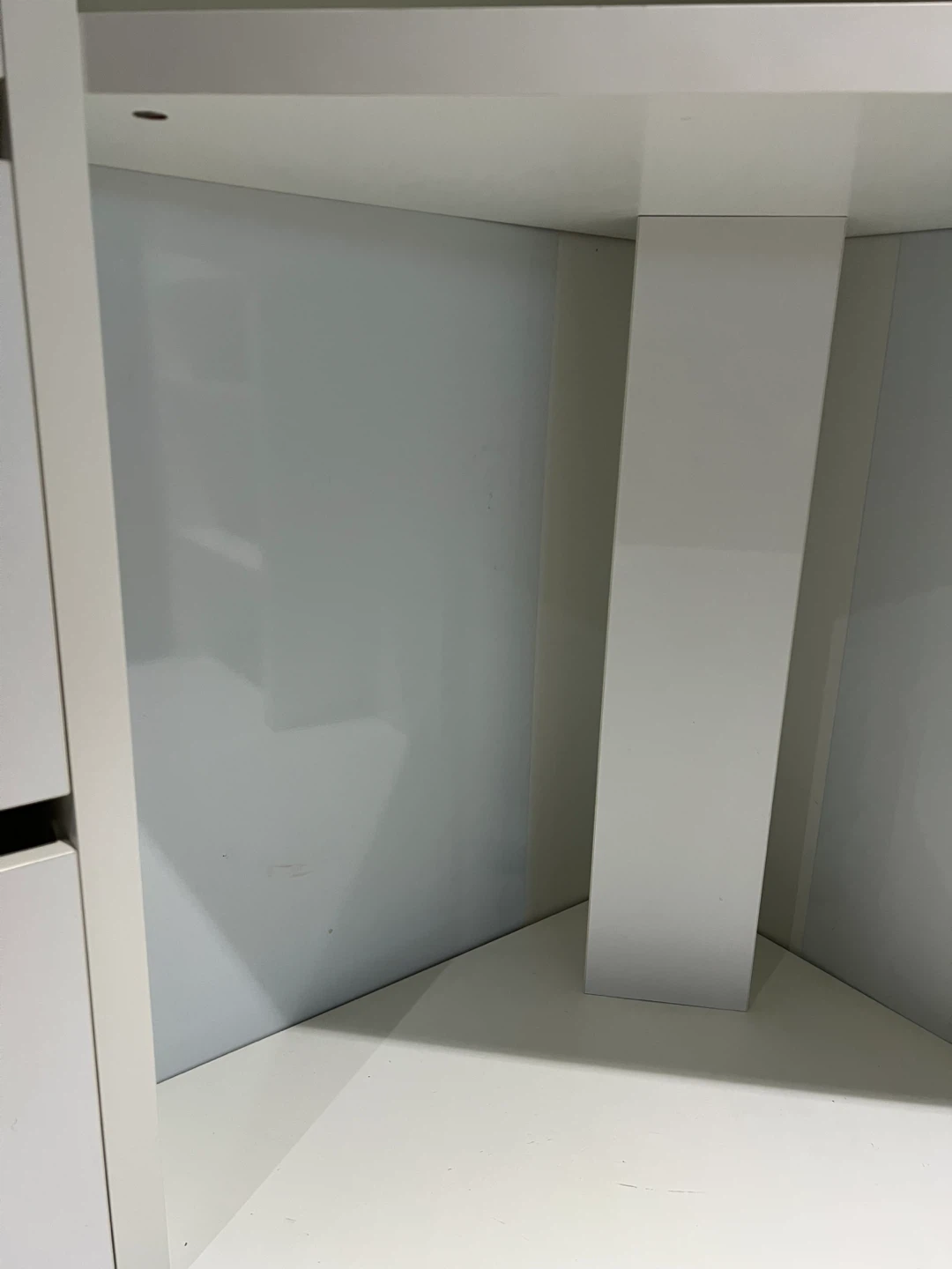 White IKEA Corner Desk Micke - photo 5