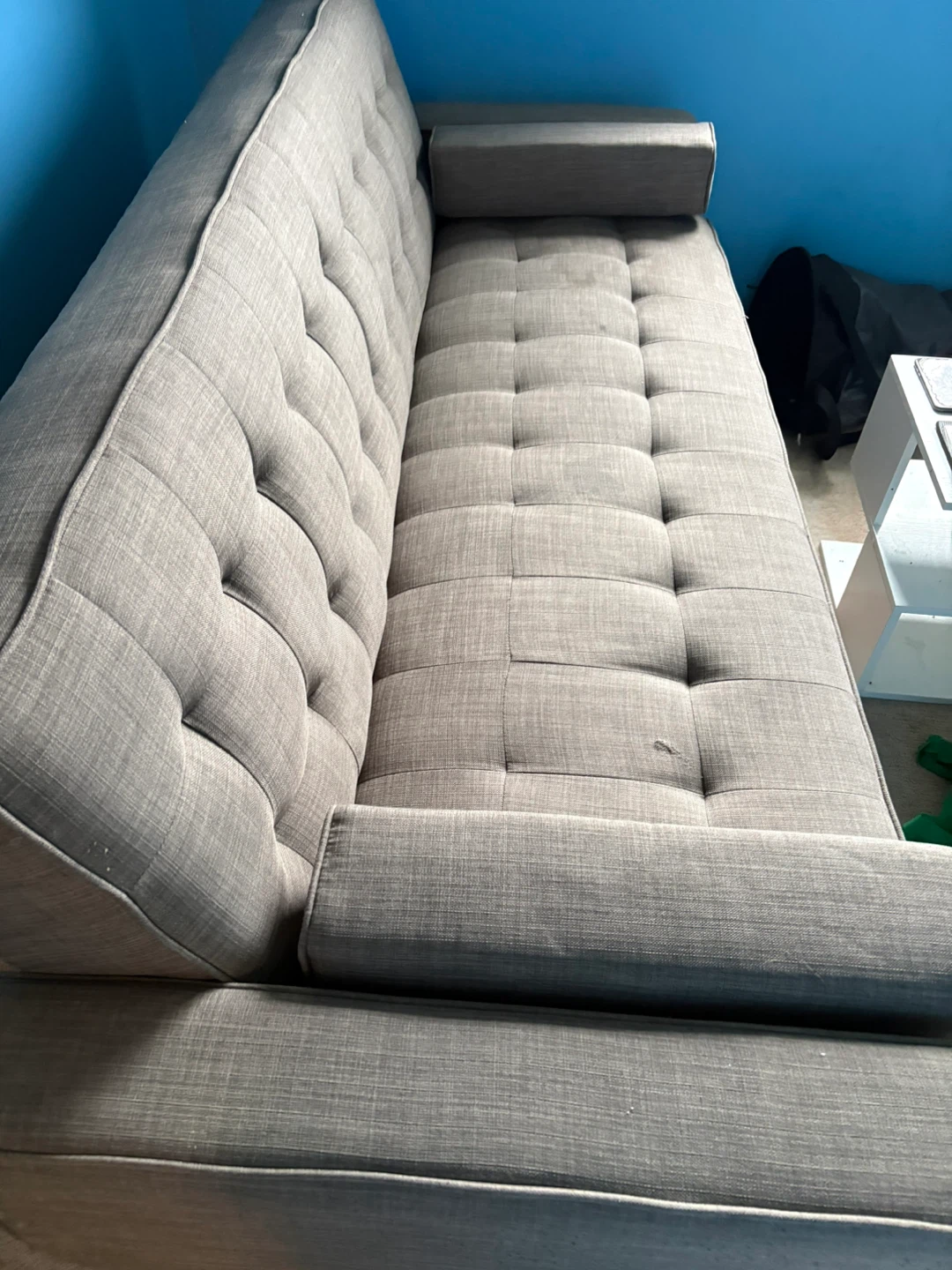 Grey Tufted Sofa