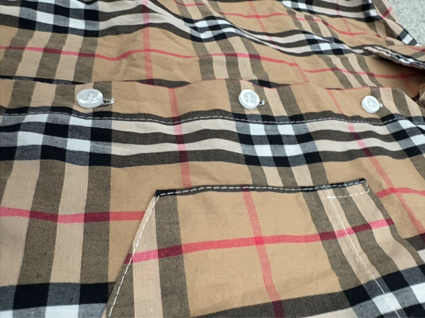 ( NEGOTIABLE )Medium Burberry Nova Check Long Sleeve Shirt - photo 4