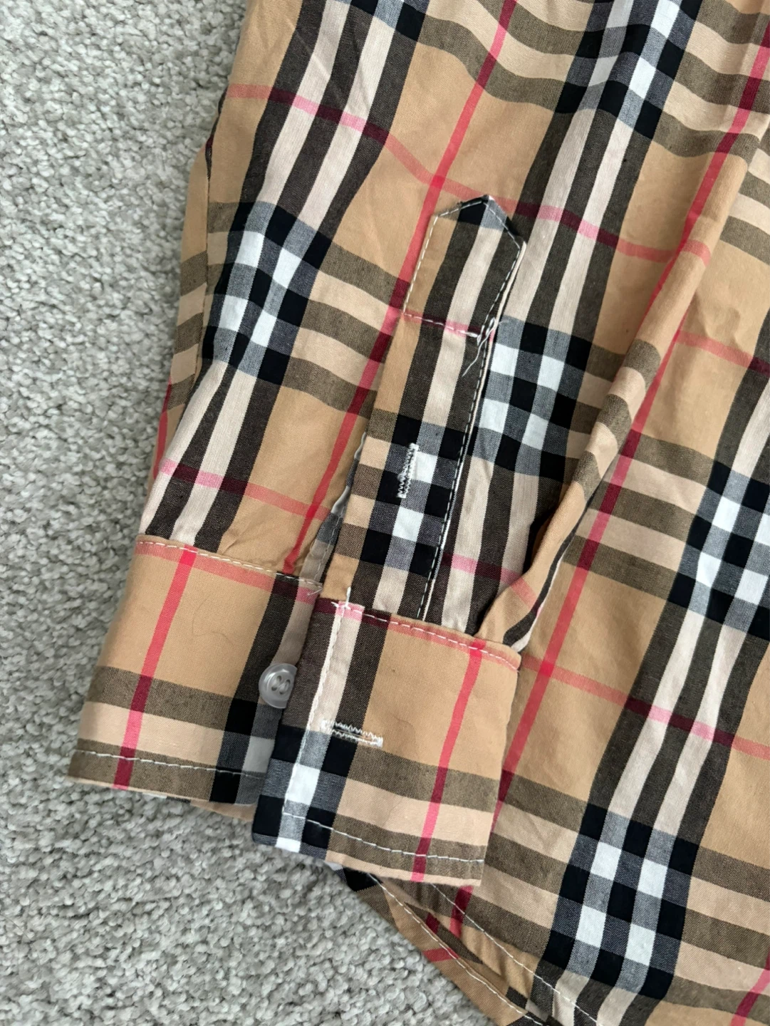 ( NEGOTIABLE )Medium Burberry Nova Check Long Sleeve Shirt - photo 3