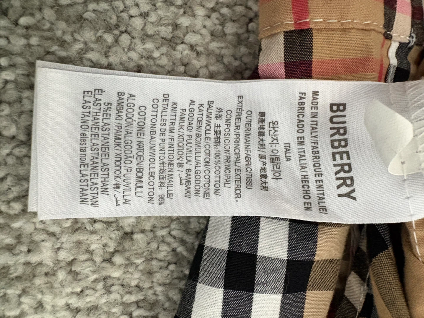 ( NEGOTIABLE )Medium Burberry Nova Check Long Sleeve Shirt - photo 5