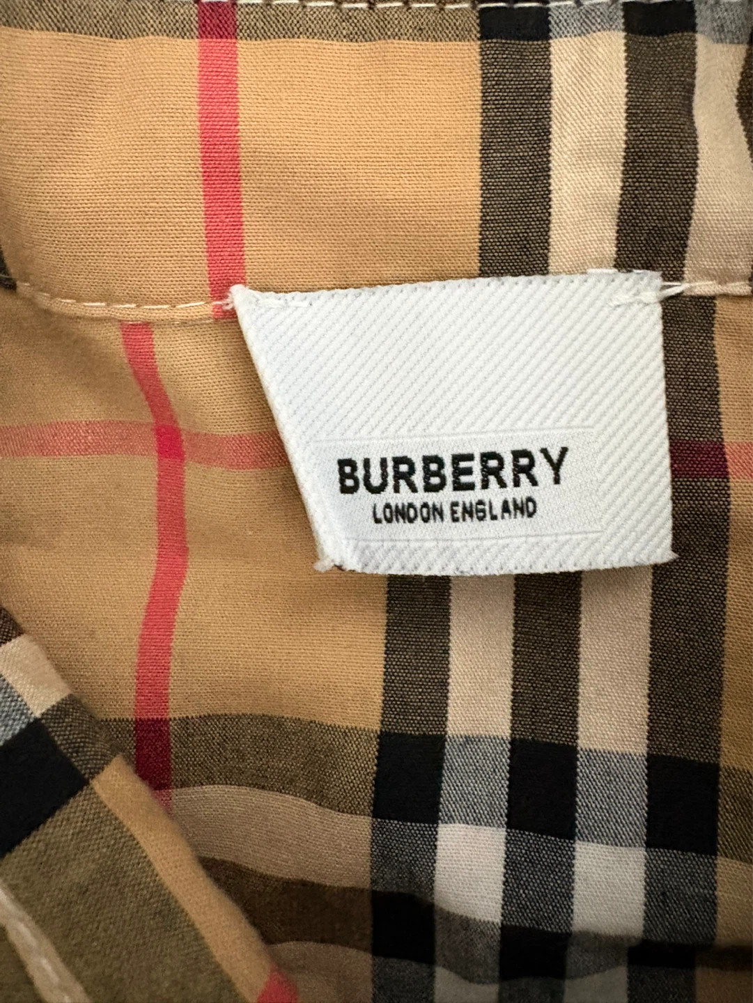 ( NEGOTIABLE )Medium Burberry Nova Check Long Sleeve Shirt - photo 2