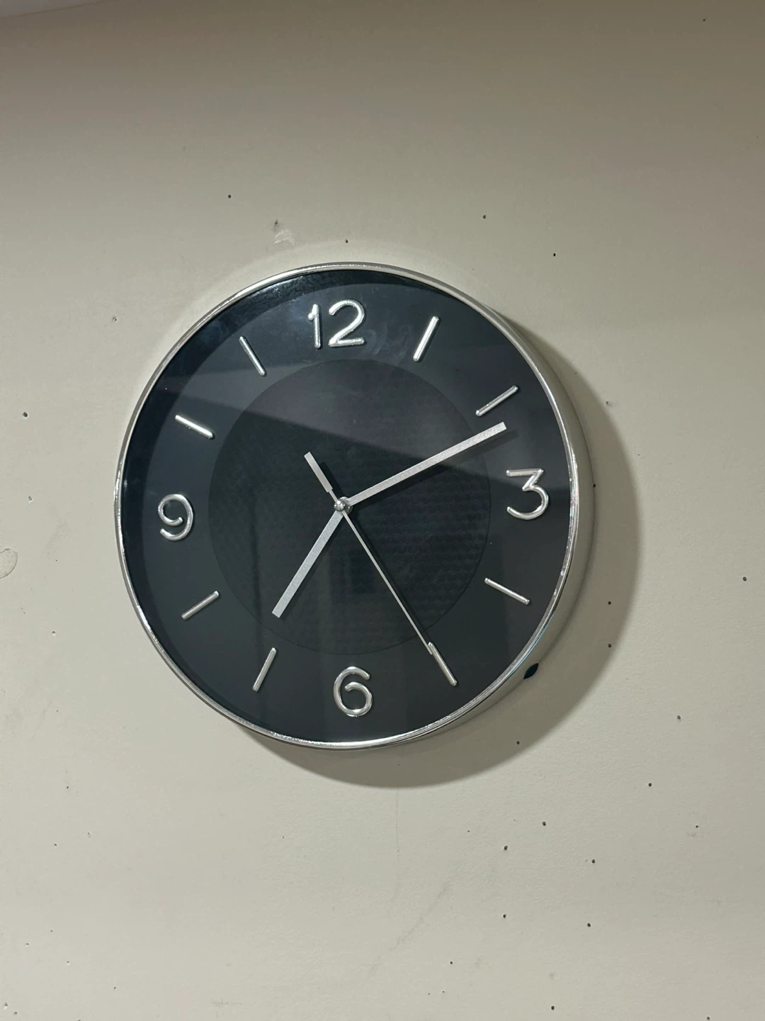 Modern Black Wall Clock - photo 2