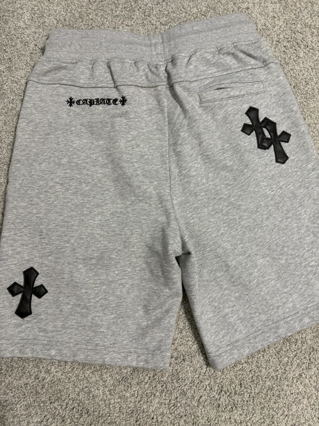 Chrome Hearts Grey Sweat Shorts - photo 2