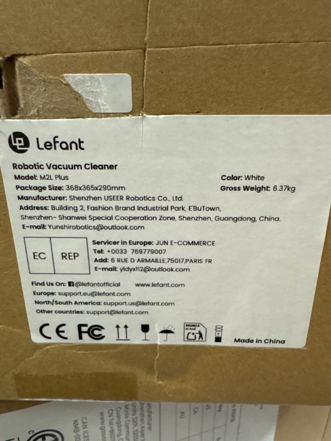 Lefant M2L Plus Robotic Vacuum Cleaner with Dock - photo 4