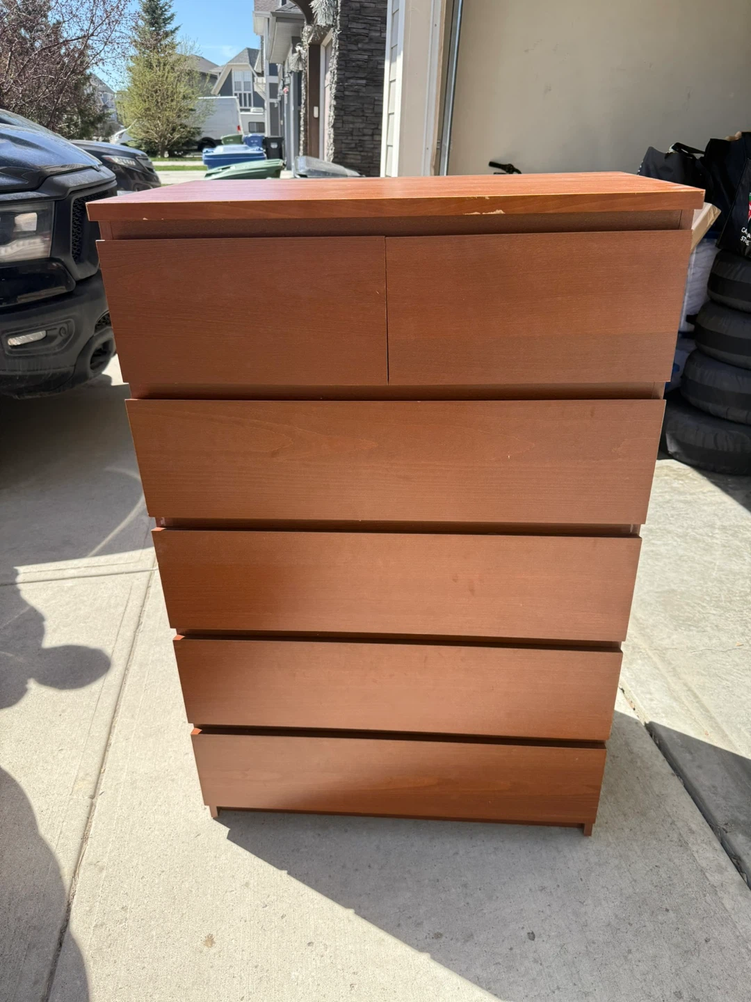 Wooden Dresser with 6 Drawers - photo 2