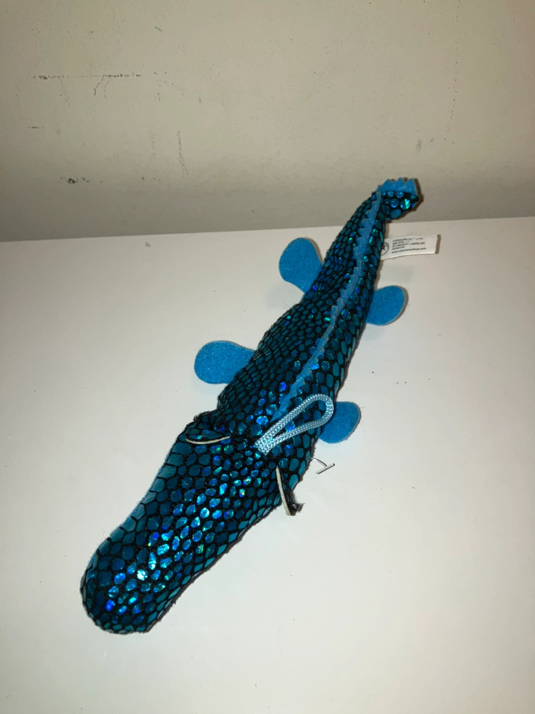 Blue Sparkling Fish Plush Toy