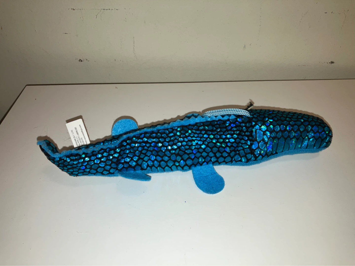 Blue Sparkling Fish Plush Toy - photo 3