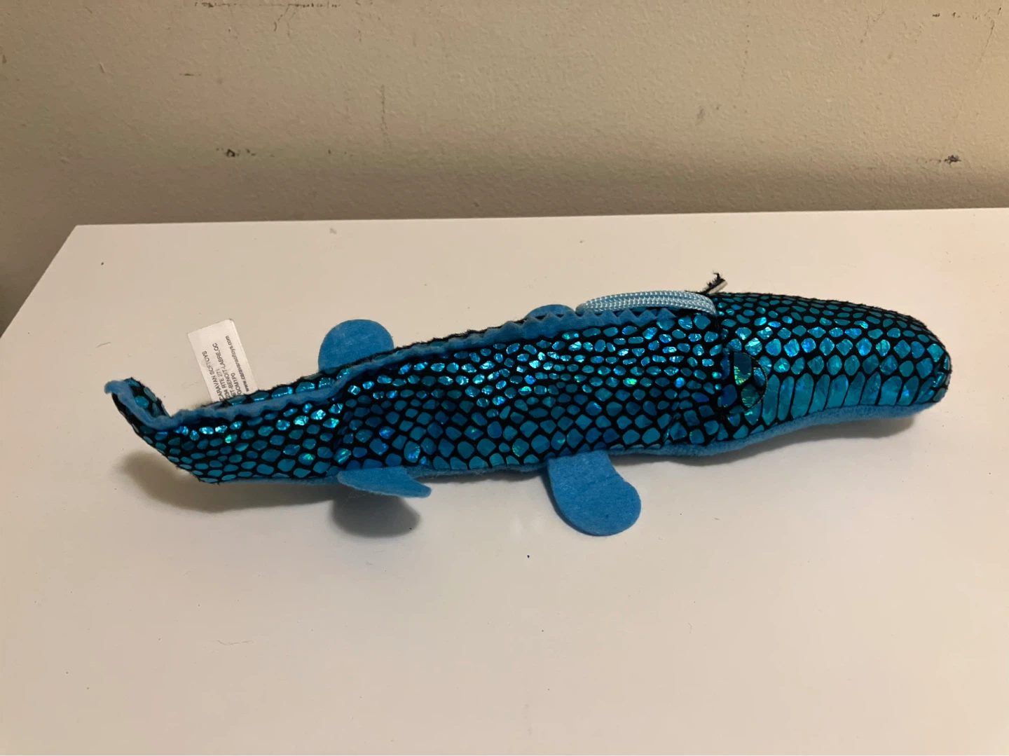 Blue Sparkling Fish Plush Toy - photo 4
