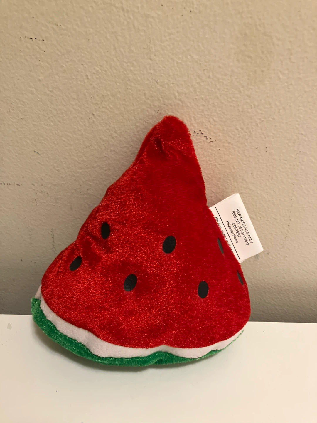 Plush Watermelon Slice Toy