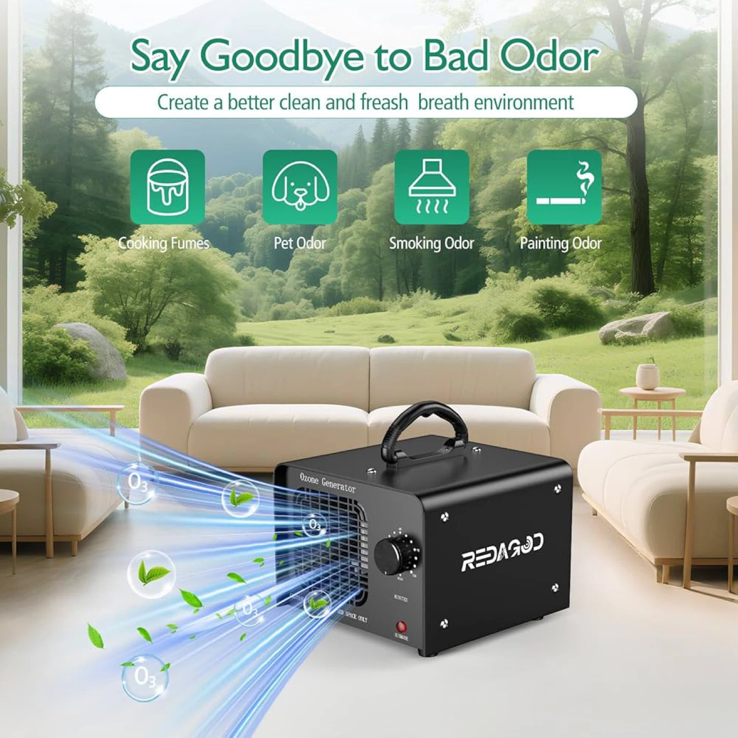 🔥 Brand NEW – Air Purifier Deodorizer (4,000 Sq. Ft.) 48,000mg/H - photo 2