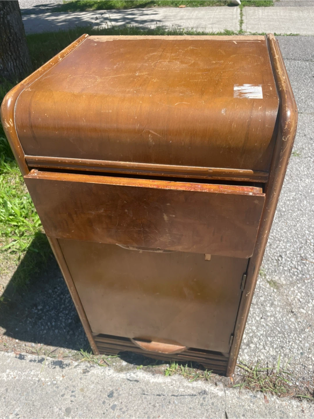 Vintage Wooden Side Table - photo 3