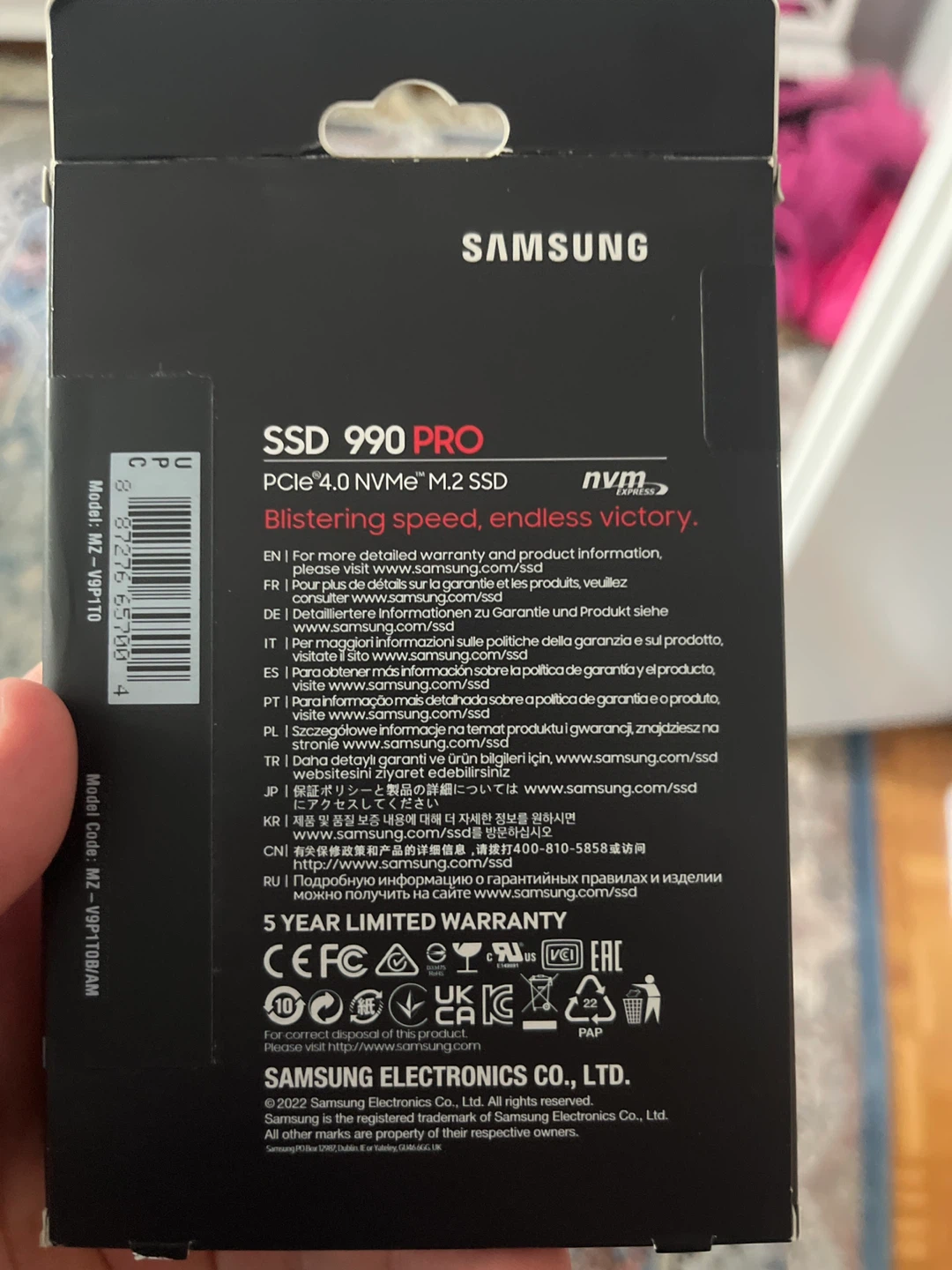 Samsung 990 PRO 1TB NVMe M.2 SSD - photo 2
