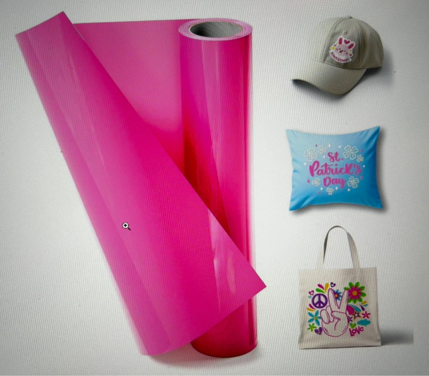 Amavinyl Great Pink Heat Transfer Vinyl - 12" x 10 FT
