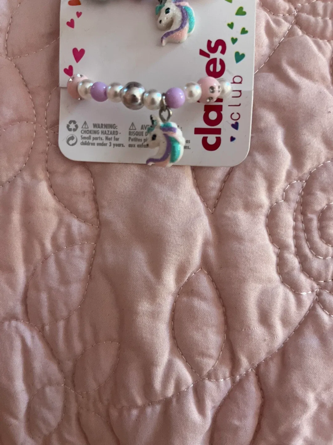Claire's Club Unicorn Bracelet and Necklace Set - photo 2