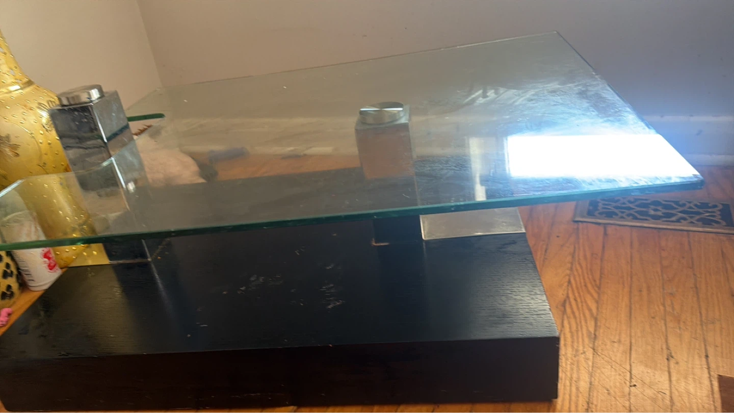 Glass Top Coffee Table - photo 2