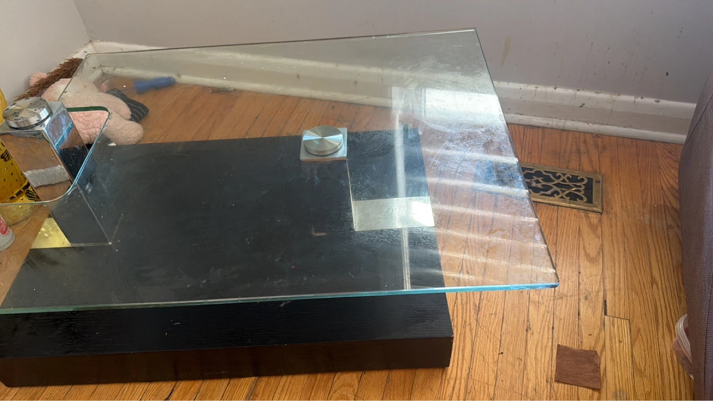 Glass Top Coffee Table - photo 3