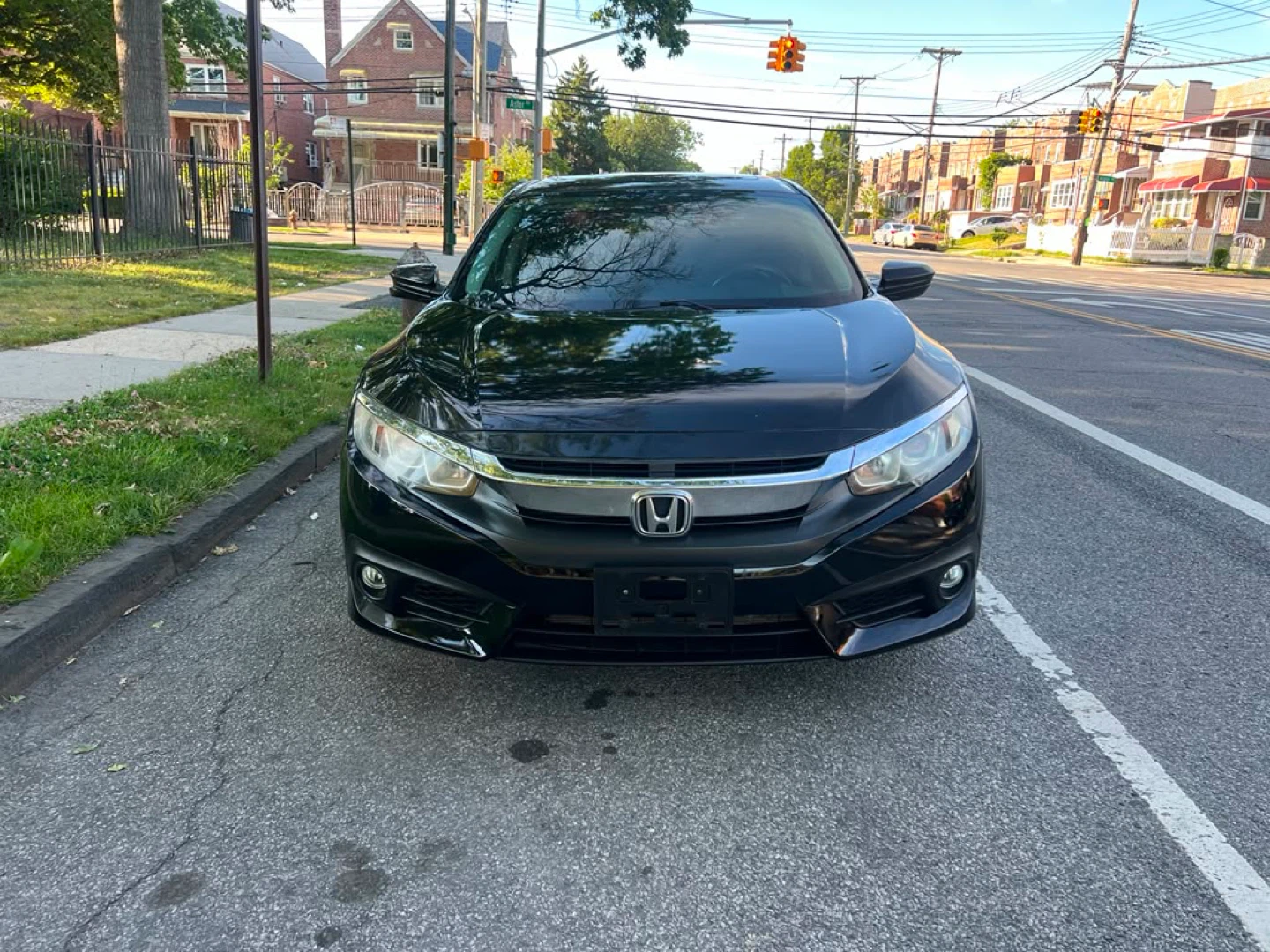 2017 Black Honda Civic EX Sedan