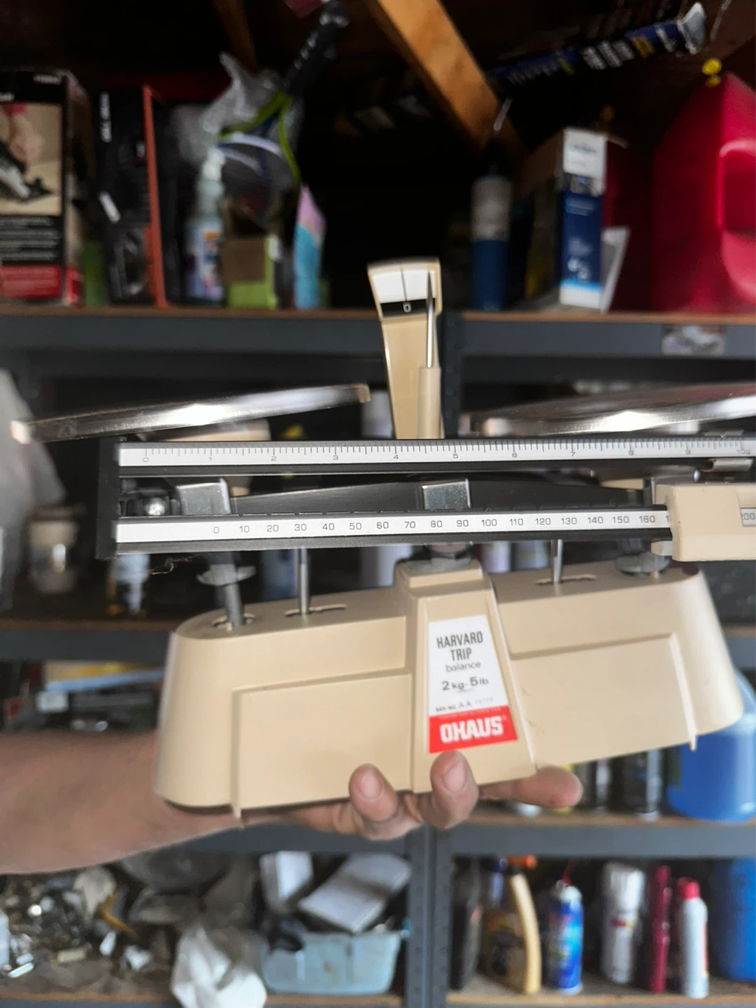 Ohaus Harvard Trip Triple Beam Balance Scale 2kg 5lb - photo 2