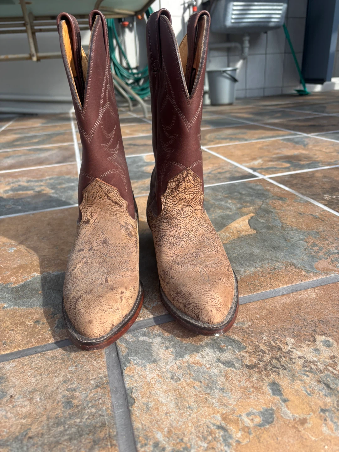 Women’s Brown Leather Cowboy Boots
