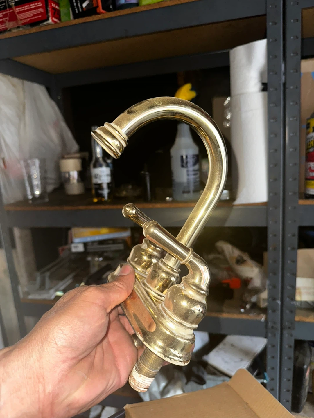Vintage Brass Faucet Spout