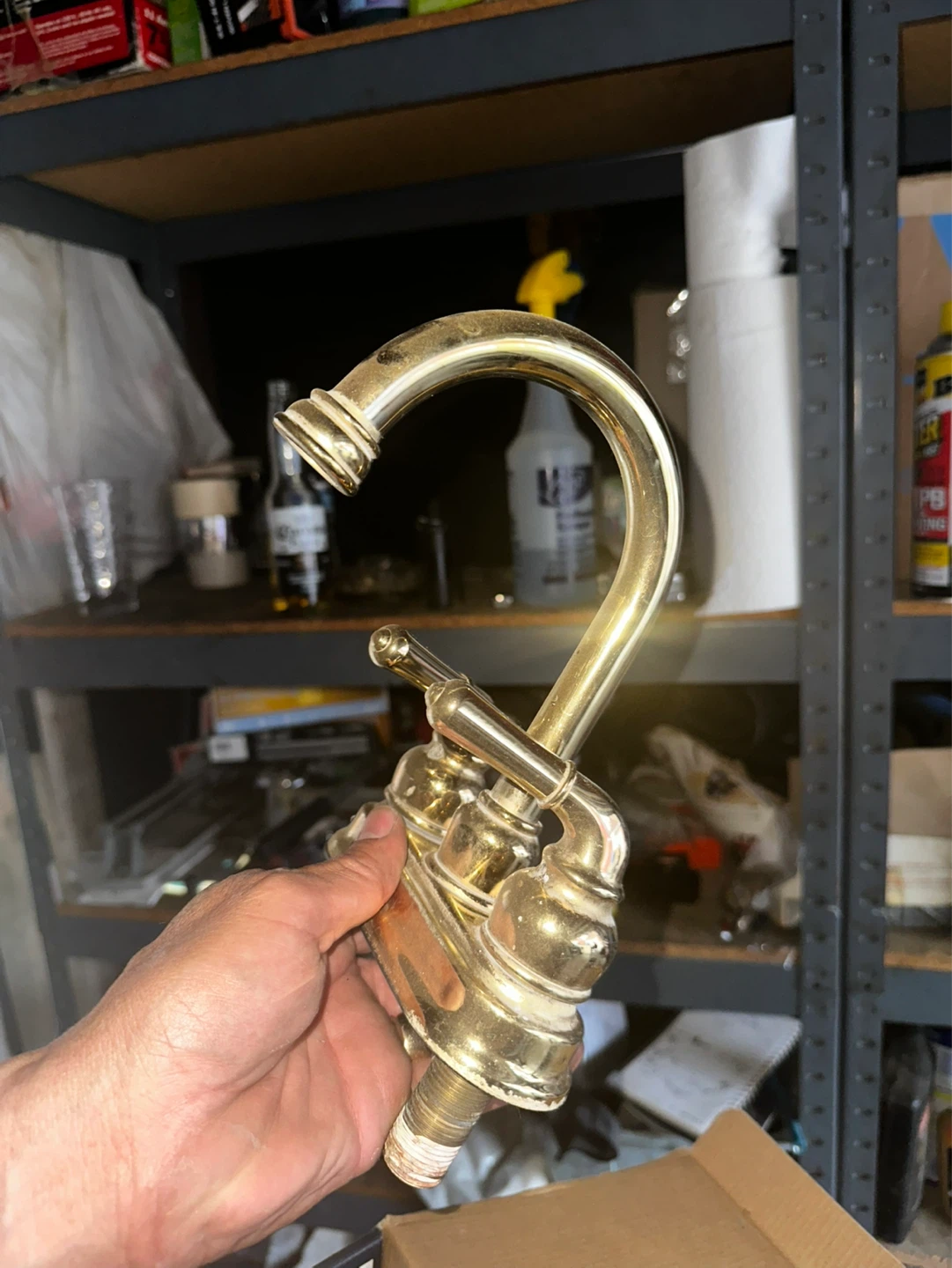 Vintage Brass Faucet Spout - photo 2