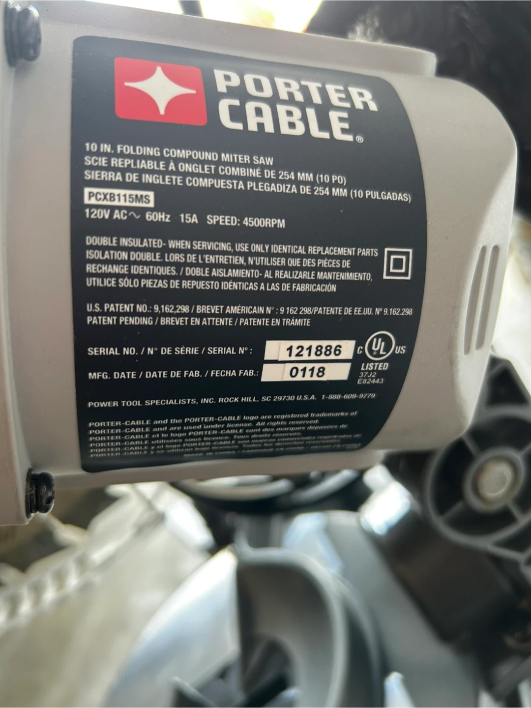 Porter Cable Miter Saw with Jobmate Stand - photo 4