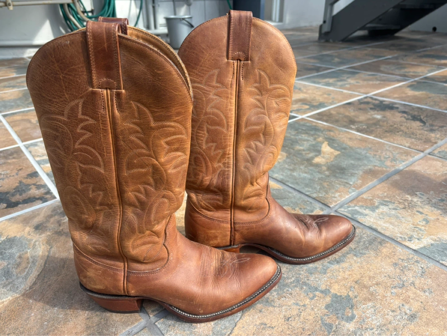 Brown Leather Cowboy Boots - photo 5