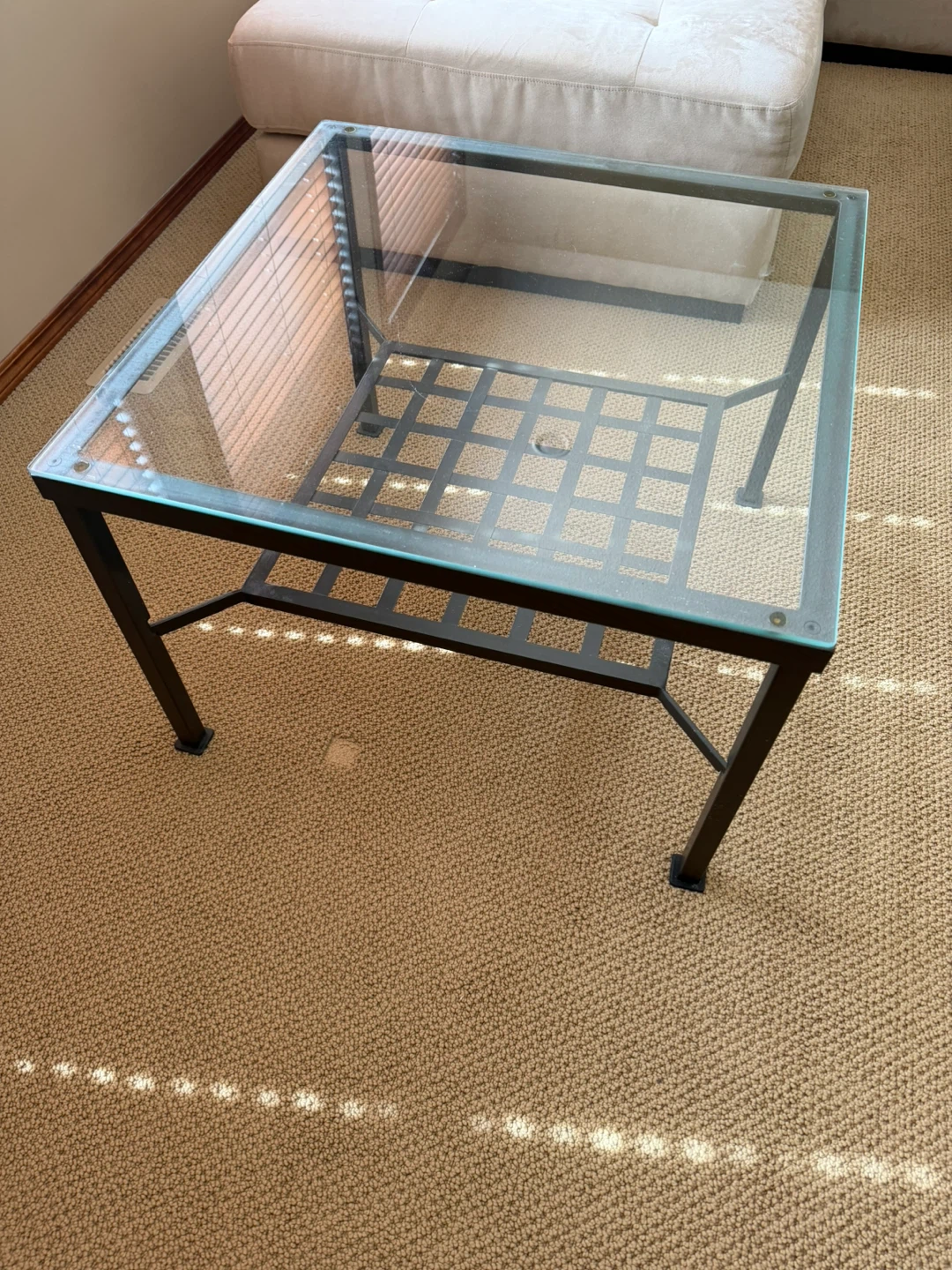 IKEA Glass and Metal Coffee Table - photo 2