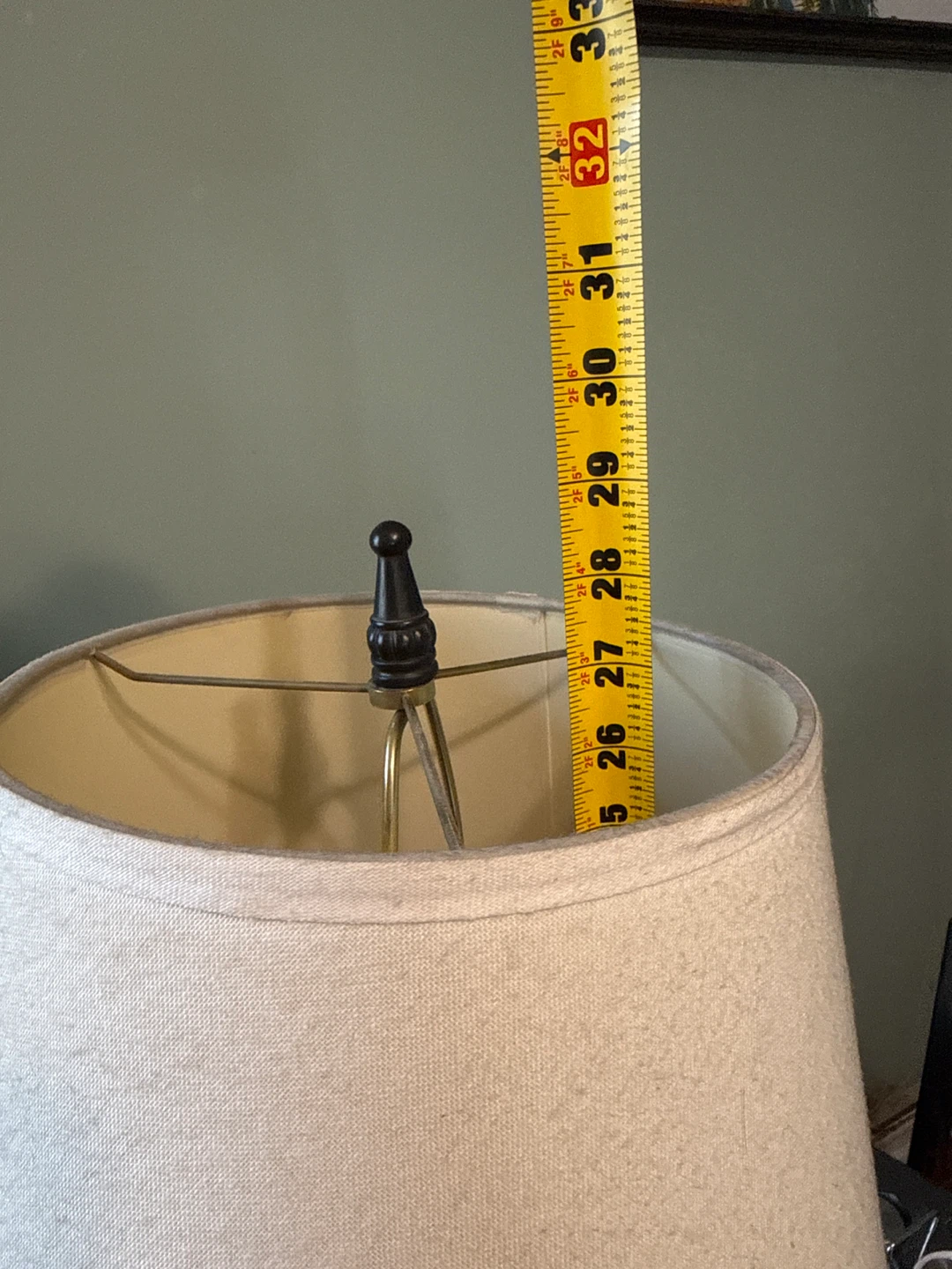 Twisted Base Table Lamp with Tan Shade - photo 3
