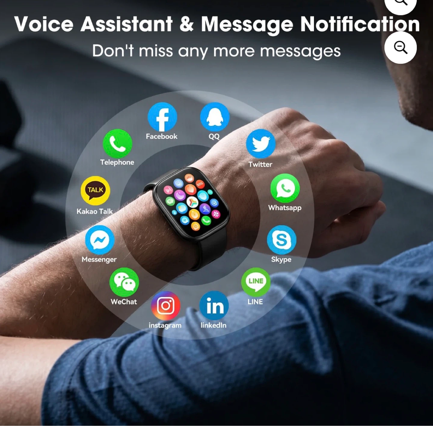 Smart Watch - IP68 Waterproof, Voice Assistant - photo 5