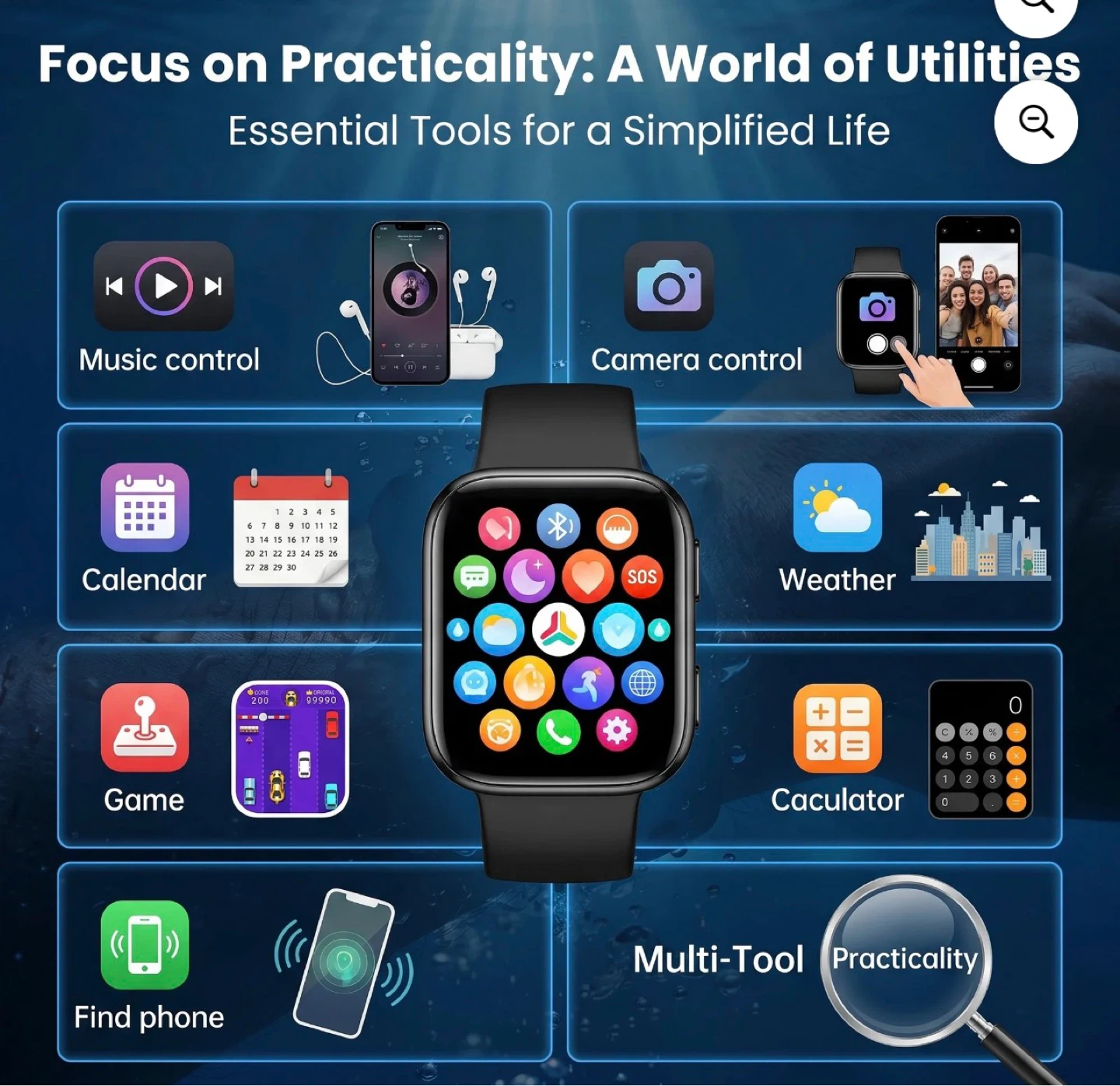 Smart Watch - IP68 Waterproof, Voice Assistant - photo 3