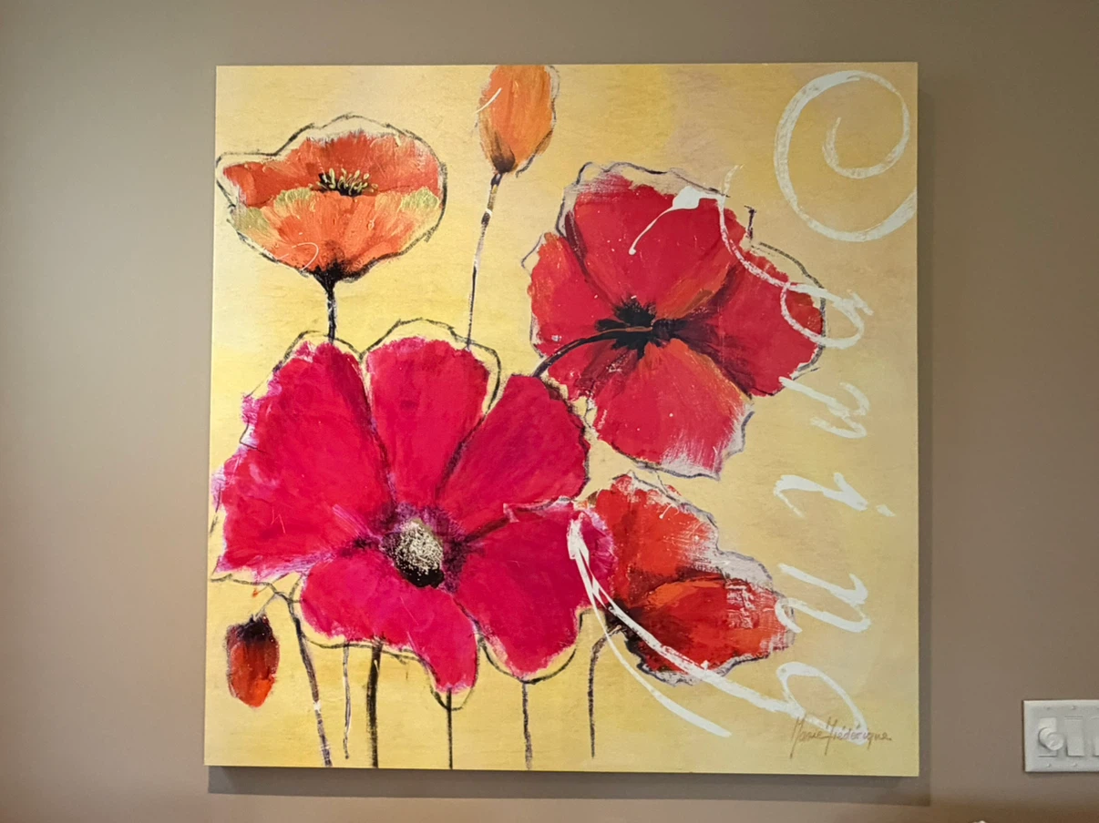 Red Poppies Canvas Art Painting