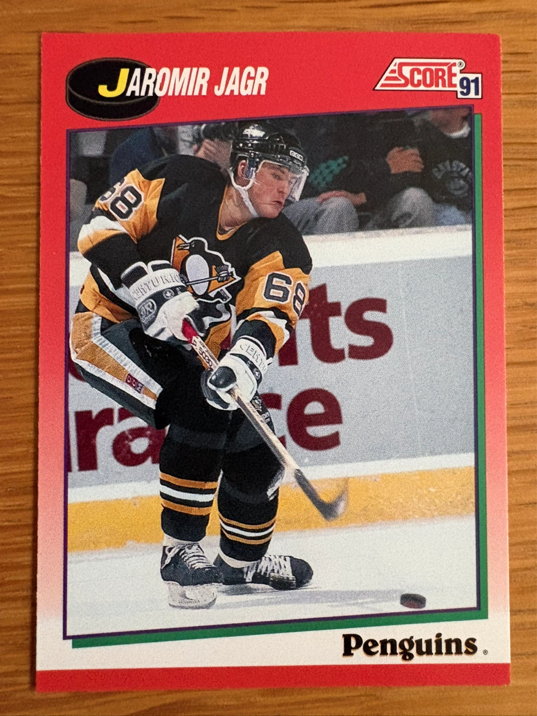 1991 Score Jaromir Jagr Hockey Card